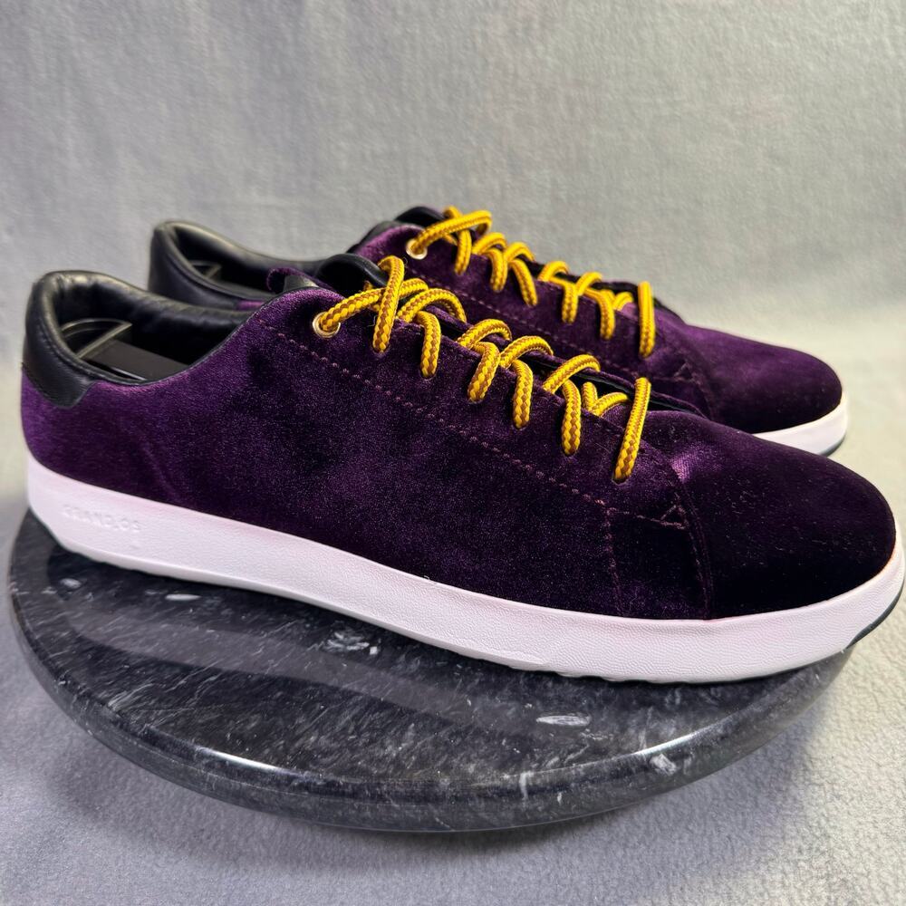 Cole Haan Grandpro Tennis Malbec Velvet Lightweight Sneakers Purple Size 9.5B US - Picture 3 of 11